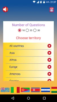 World Quiz ( Flags, Countries and Capitals) Screen Shot 1