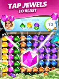 Jewel Blast & Diamond Crush Puzzle Game to BIG WIN Screen Shot 7