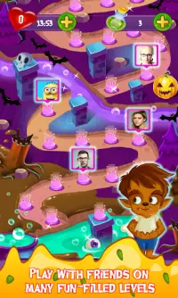 Halloween Smash 2021 - Witch Candy Match 3 Puzzle Screen Shot 1