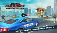 US Police Car Robot Wild Horse Transformation Game Screen Shot 3