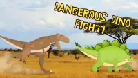 T-Rex Fights Stegosaurus Screen Shot 0