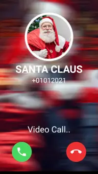Call from Santa Claus + video call  Simulation Screen Shot 4
