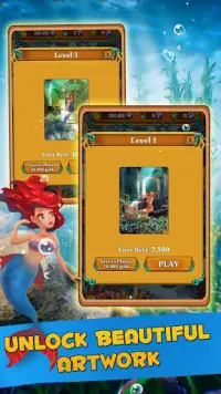 Match 3 Adventure - Mermaid Cove Screen Shot 5