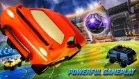 Rocket Car Turbo Soccer: Football league Car Games Screen Shot 1