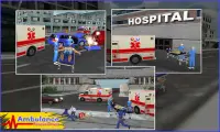 ขับรถกู้ภัยรถพยาบาล 2017 3D Screen Shot 1