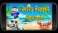 Jeffy The Puppet Skateboarder : Island Beach Screen Shot 0