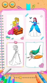 Princess Coloring Book: Magic Color by Number Screen Shot 2