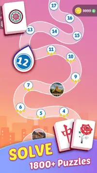 Mahjong Tours: Puzzles Game Screen Shot 1