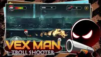 Vexman troll shooter - Stickman run and gun 2 Screen Shot 0