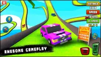 미친 자동차 스턴트 : 자동차 경주 -불가능한 자동차 게임 Screen Shot 2