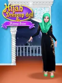 Hijab ντύνομαι κούκλα και μακιγιάζ σαλόνι... Screen Shot 4