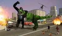 Angry Gorilla Fighting Dinosaur Destruction 2021 Screen Shot 7