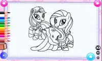 Coloring Pony Games Screen Shot 1