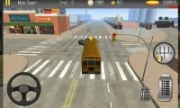Schoolbus Sürüş 3D Sim 2 Screen Shot 1