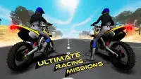 Highway Trail Bike Racer game- new bike stunt race Screen Shot 0