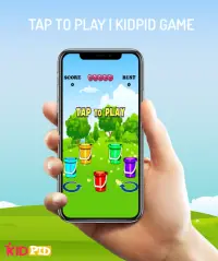 Kidpid Ball & Bucket - Free Color Matching Game Screen Shot 1