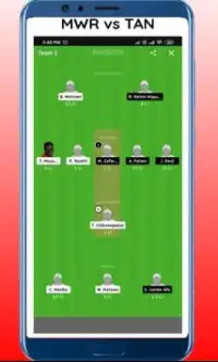 Fantasy team Dream11- Tips & Cricket Prediction Screen Shot 2