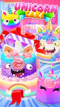 Unicorn Rainbow Cake-Diy Sweet Galaxy Desserts Screen Shot 4