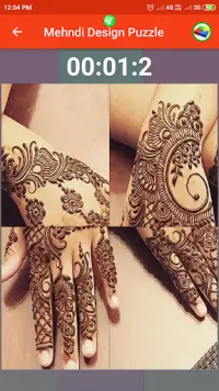 Mehndi Design Puzzle Screen Shot 4