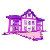 Pink House Minecraft for Girls Princess Games