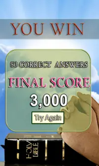 Holy Bible Faith Test Quiz Screen Shot 3