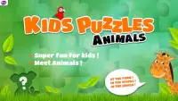 Kids Puzzle Games Động vật Screen Shot 0