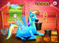 Princesa arco iris Pony juego Screen Shot 2