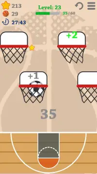 Sfida di tiro al basket Screen Shot 2