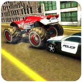 Police Car Simulator : Crime City Monster Chase 3D