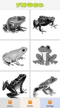 Frogs Color by Number - Pixel Art Game Screen Shot 0