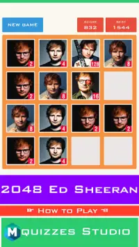 2048 Ed Sheeran Special Edition Game Screen Shot 2