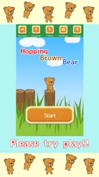 Hopping Brown Bear Screen Shot 4