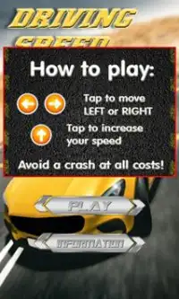 Driving Speed Car Screen Shot 1