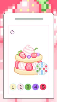 Cake Pixel Art Color By Number Screen Shot 6
