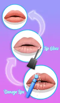 Lèvres faites! Jeu ASMR 3D Lip Art satisfaisant Screen Shot 15