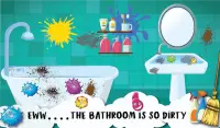 jogos de limpeza menina: limpeza da casa do bebê Screen Shot 0