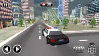 Simulateur de conduite de voiture de police Screen Shot 4