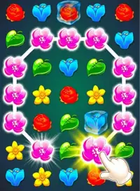 꽃의 꽃 게임 : 컬러 매치 꽃 게임 무료 Screen Shot 0