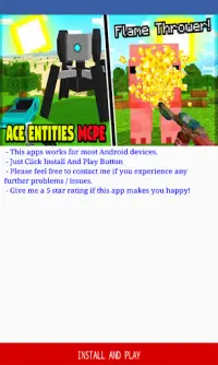 Ace Entities Add-on voor Minecraft PE Screen Shot 0