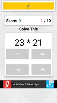 MQ-Math Quiz Screen Shot 3