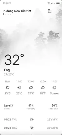 Daily Weather Screen Shot 1