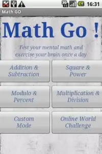 Math GO Screen Shot 0