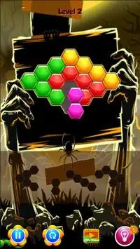 Hexagon Zombie Puzzle Screen Shot 3