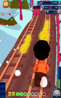 Bheem Run Adventure Dash 3D - Little Boy Run Game Screen Shot 1
