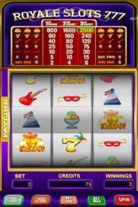 Royale Casino Slots 777 Screen Shot 1