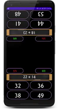Math Duel - Two Player Math Game Screen Shot 1