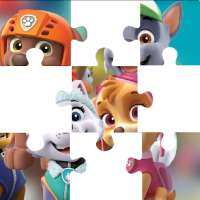 Jigsaw puzzle paw the dog