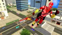Flying Ninja Hero Crime Simulator Gangster Chase Screen Shot 0