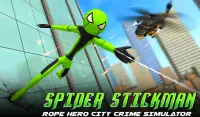 Spider-man: Stickman Rope Hero Screen Shot 4