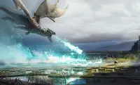 Fire Flying Dragon Simulator Warrior Sky Rider 3D Screen Shot 0